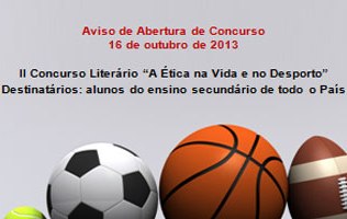 Concurso Literário “A Ética na Vida e no Desporto”