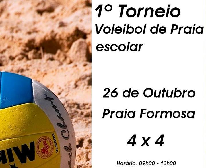 1.º Torneio de Voleibol de Praia Escolar 4 x 4