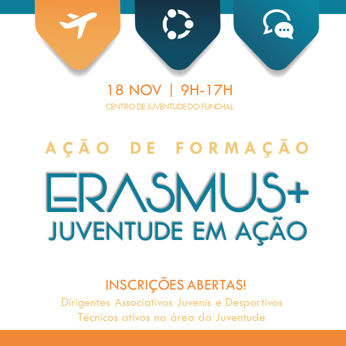 Erasmus+ Juventude em Ação: Inscrições a decorrer!