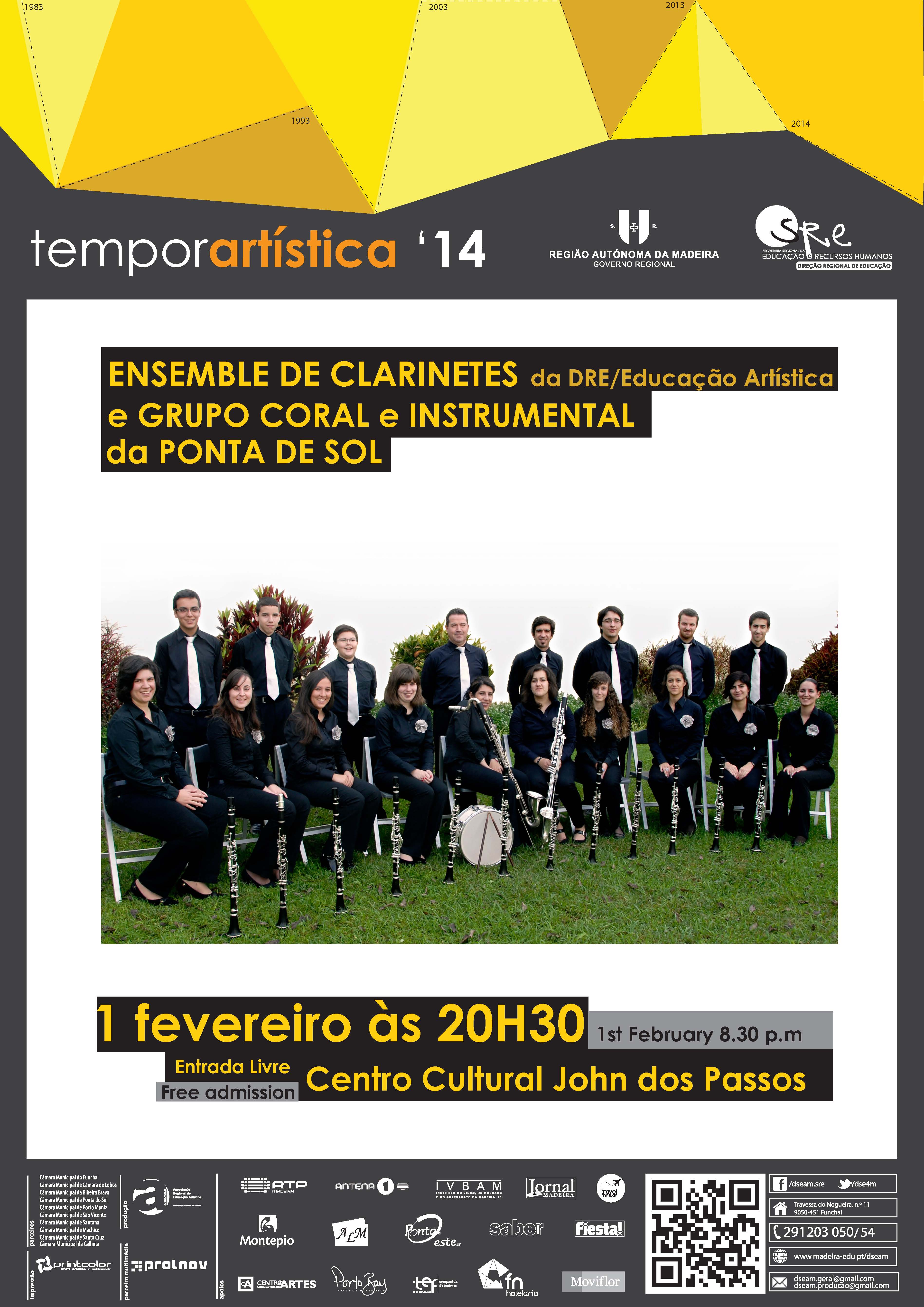 Concerto com o Ensemble de Clarinetes