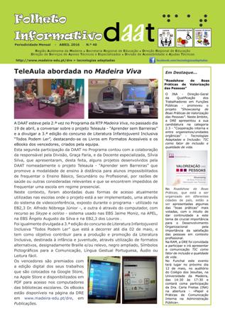 TeleAula abordada no Madeira Viva